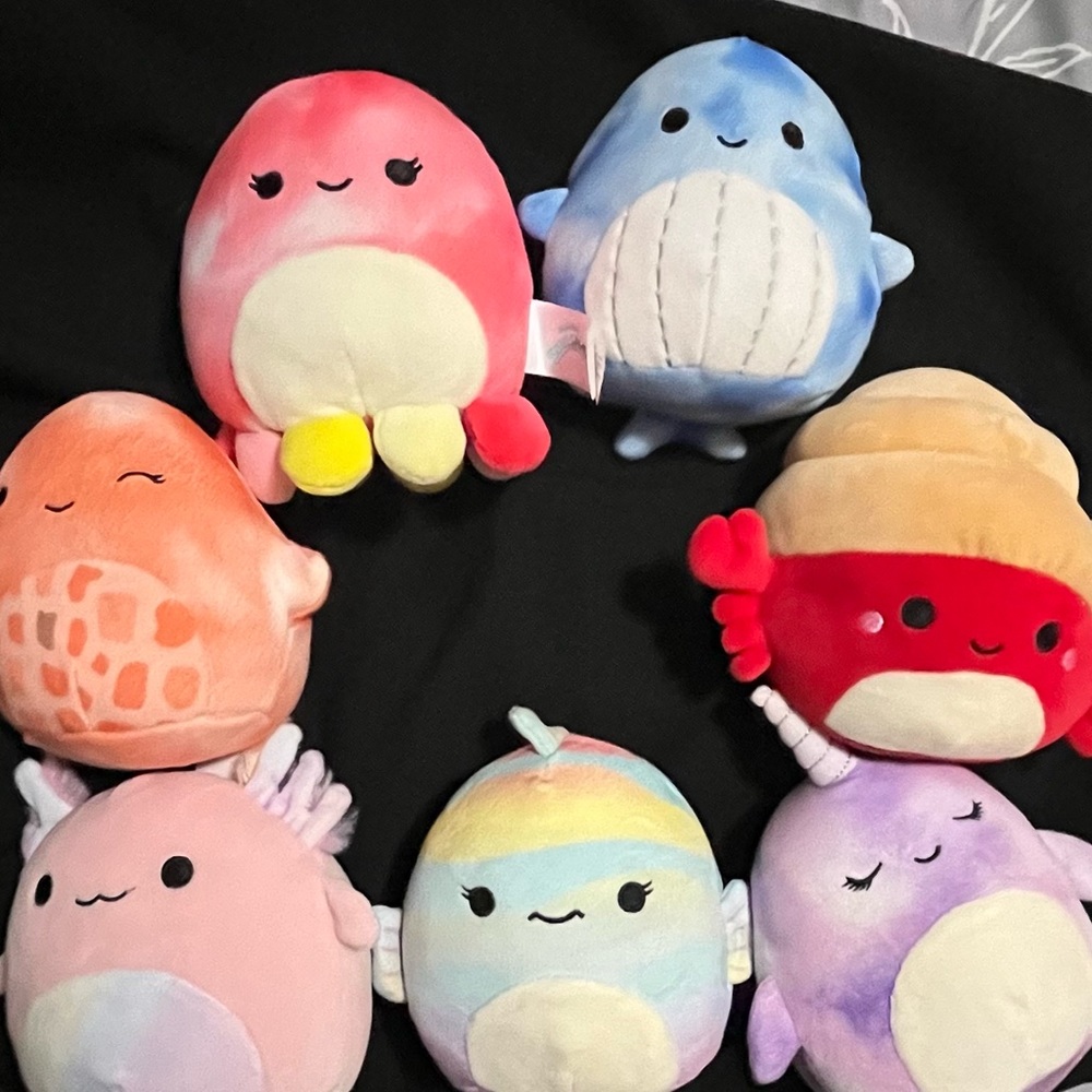 7 5” Sea Life Set Kellytoy Squishmallows